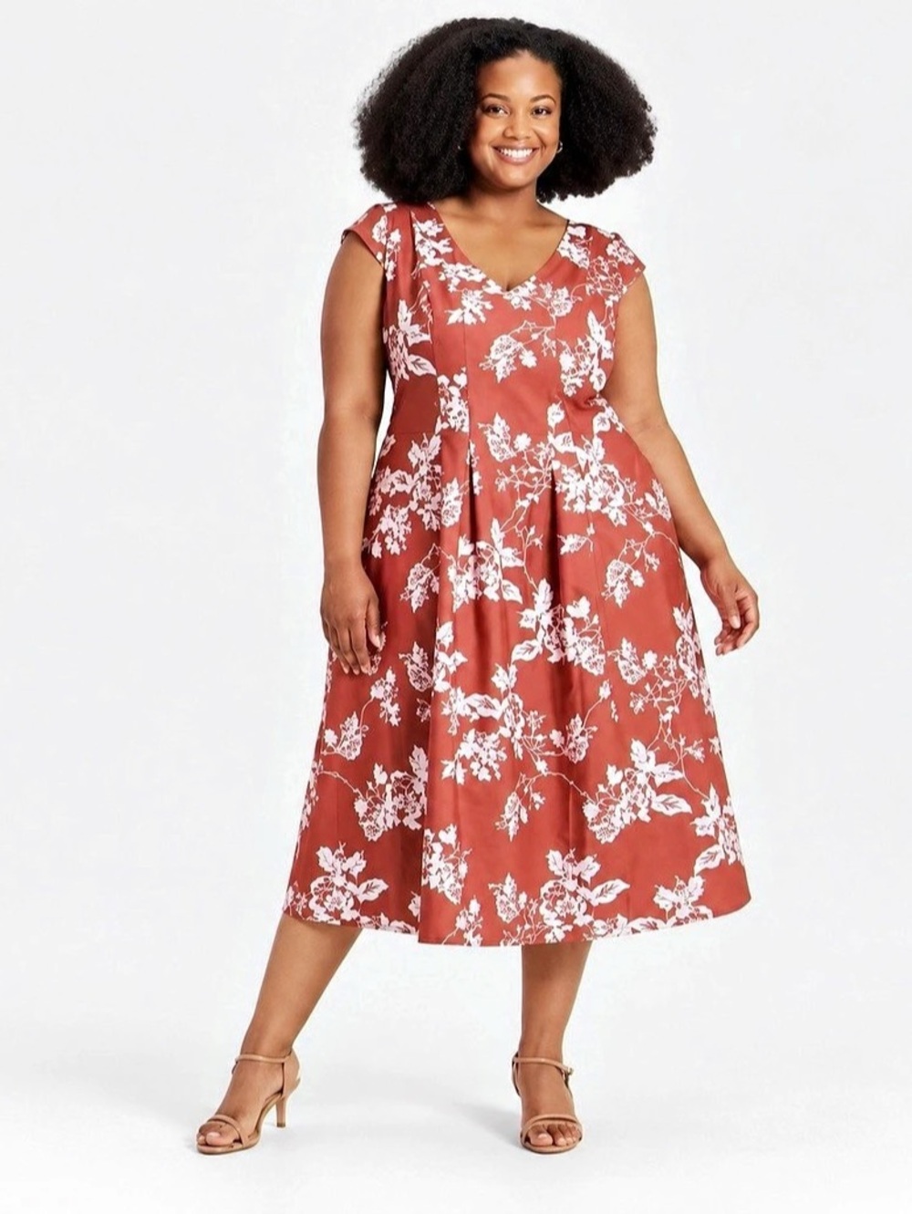 Universal Thread Women's Cap Sleeve Boho Midi Dress 2x NWT